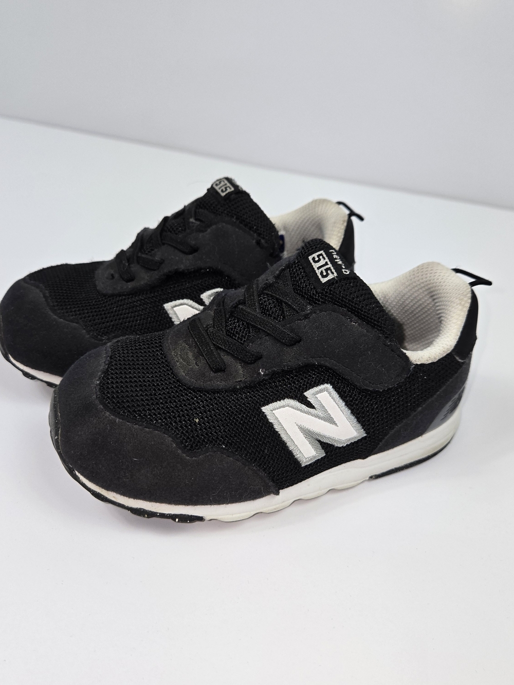 New Balance 515 V3 Toddler Sneakers Black White Size 7.5 Kids Retro Shoes